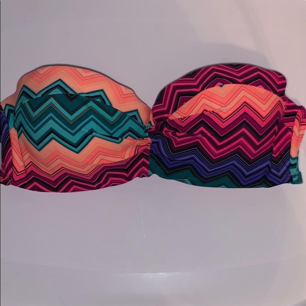 Colorful Stripped Bikini Top
